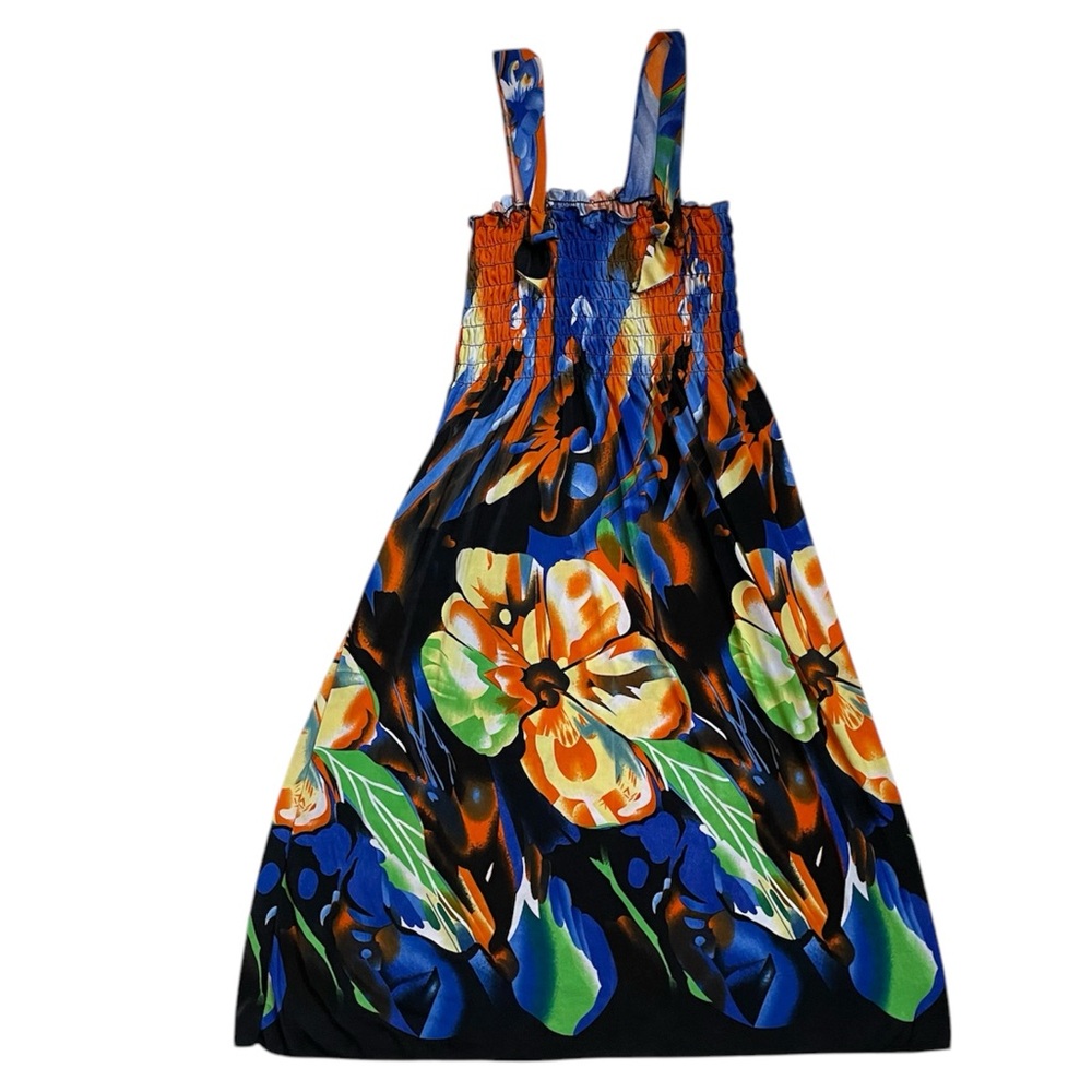 Women’s multicolored floral summer beachy dress
